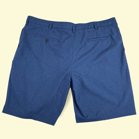 Grand Slam Performance Lightweight Chino Golf Prep Frat Shorts Blue Men 42 - Picture 2 of 7